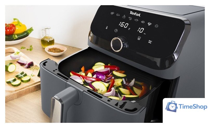 Аэрогриль (аэрофритюрница) Tefal Easy Fry Mega EY855BE0 - Изображение №3 — Интернет-магазин Time-Shop