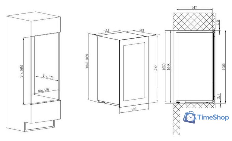 Винный шкаф Avintage AVI105PLATINUM - Изображение №24 — Интернет-магазин Time-Shop