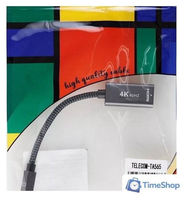 Адаптер Telecom TA565 miniDisplayPort - HDMI (nan м, белый/серый) - Изображение №7 — Интернет-магазин Time-Shop