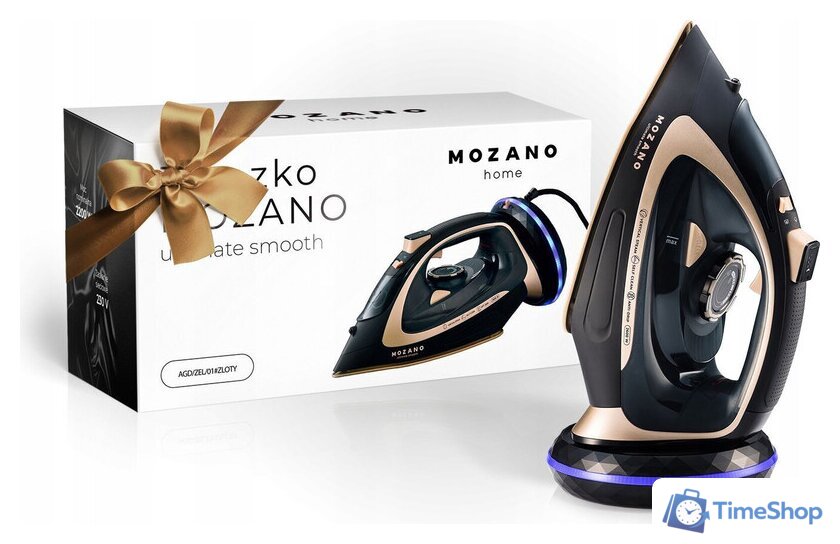 Утюг Mozano Ultimate Smooth (черный/золотистый) - Изображение №16 — Интернет-магазин Time-Shop