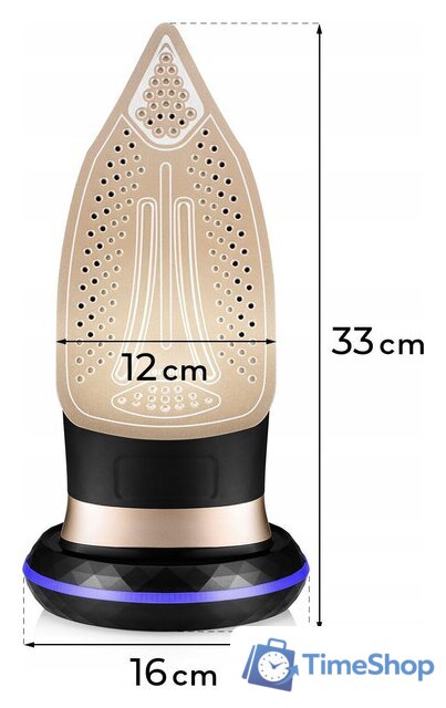 Утюг Mozano Ultimate Smooth (черный/золотистый) - Изображение №7 — Интернет-магазин Time-Shop