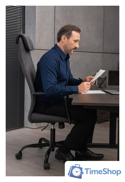 Офисное кресло Everprof Mars Black Fabric (черный) - Изображение №4 — Интернет-магазин Time-Shop