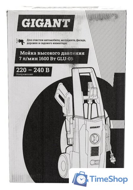 Мойка высокого давления Gigant GLU-05 - Изображение №21 — Интернет-магазин Time-Shop