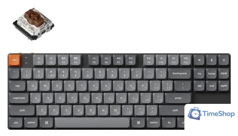 Клавиатура Keychron K1 Max RGB K1M-H3-RU (Gateron Low Profile Brown 2.0) - Изображение №1 — Интернет-магазин Time-Shop