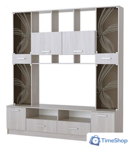 Стенка Памир Сабина СМ-2000 (ясень анкор светлый) - Изображение №1 — Интернет-магазин Time-Shop