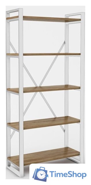 Стеллаж Hype Mebel Стандарт-2 50x200 (белый/дуб галифакс олово) - Изображение №1 — Интернет-магазин Time-Shop