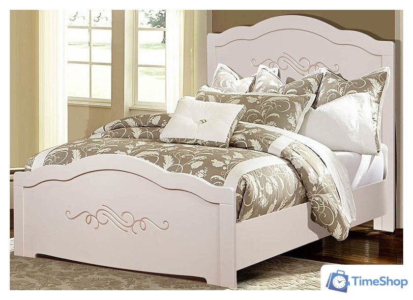 Кровать ФорестДекоГрупп Ника 200x120 (белый) - Изображение №1 — Интернет-магазин Time-Shop