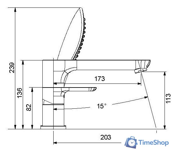 Смеситель Gappo G1148 - Изображение №2 — Интернет-магазин Time-Shop