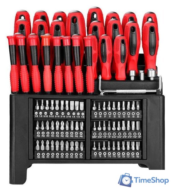 Набор отвертка с битами Deko SS100 (100 предметов) - Изображение №1 — Интернет-магазин Time-Shop