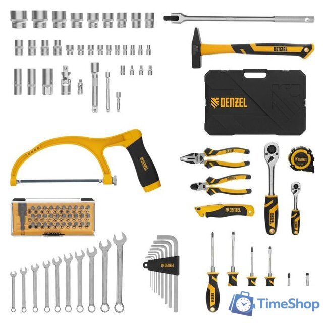 Набор домашнего мастера Denzel 15803 (100 предметов) - Изображение №3 — Интернет-магазин Time-Shop