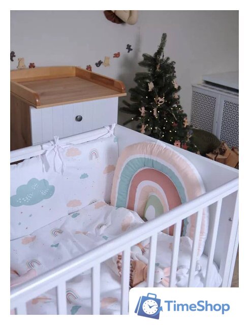 Классическая детская кроватка Rant Bamboo 768 (cloud white) - Изображение №12 — Интернет-магазин Time-Shop