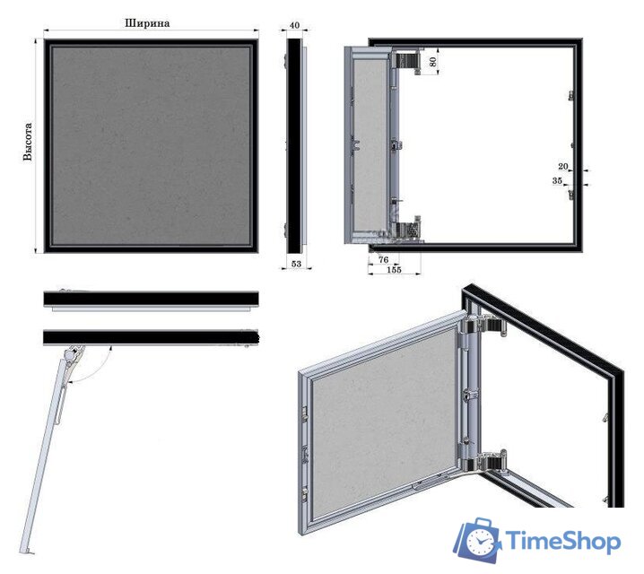 Люк РусВент Секрет-М (400x600) - Изображение №2 — Интернет-магазин Time-Shop