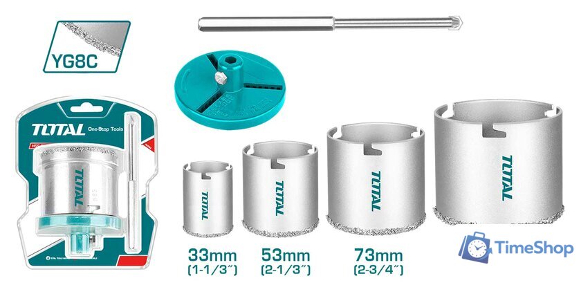 Набор коронок Total TAC44061 (6 шт) - Изображение №1 — Интернет-магазин Time-Shop