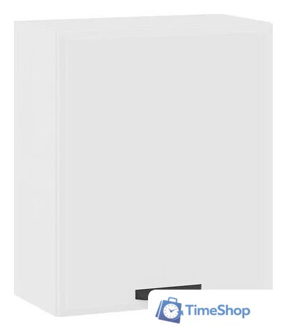 Шкаф навесной Трия Тиана 1В6 с одной дверью (белый/белый супермат) - Изображение №1 — Интернет-магазин Time-Shop