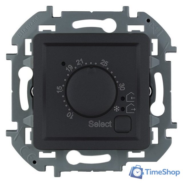 Терморегулятор Legrand Inspiria 673813 (антрацит) - Изображение №1 — Интернет-магазин Time-Shop