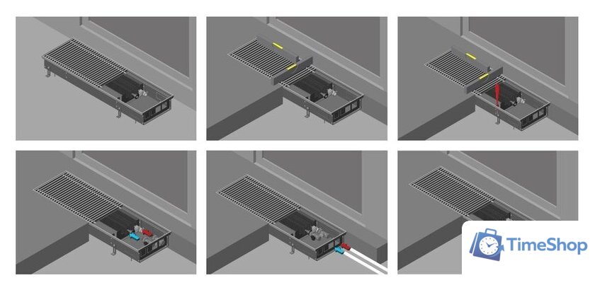 Внутрипольный конвектор Новатерм НТ-В-07/40/270 (алюминий) - Изображение №7 — Интернет-магазин Time-Shop