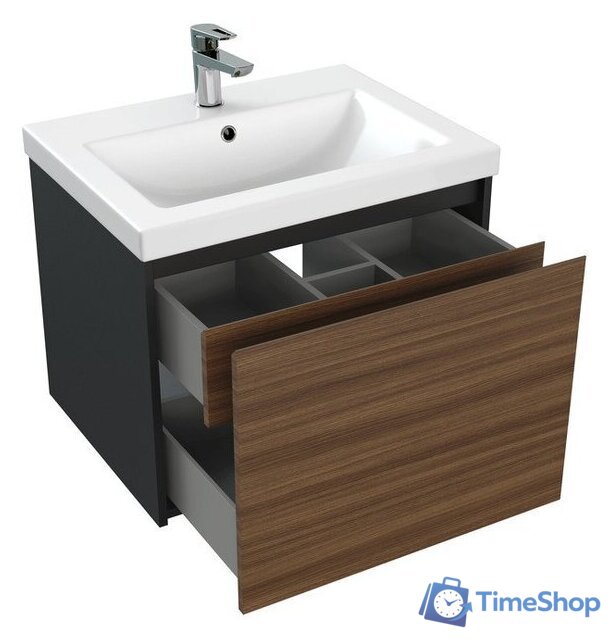  Cersanit Тумба под умывальник Grande 60 Como 60 64759 (черный орех) - Изображение №4 — Интернет-магазин Time-Shop