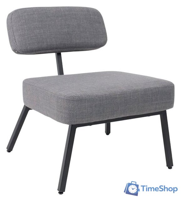 Интерьерное кресло AksHome Aspen (серая рогожка BJORN 13/черный) - Изображение №1 — Интернет-магазин Time-Shop