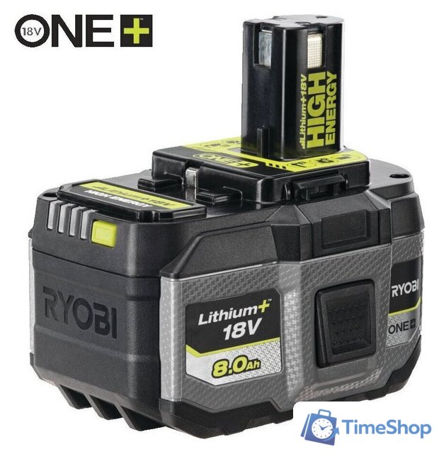 Аккумулятор Ryobi RB1880T 5133006264 (18В/8 Ah) - Изображение №1 — Интернет-магазин Time-Shop