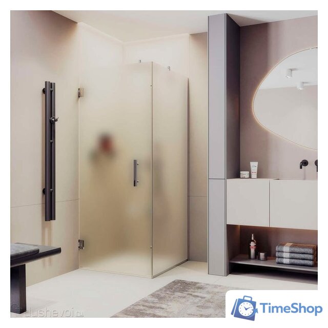 Душевой уголок MaybahGlass MGY-1305-4 (сатин стекло/хром глянцевый) - Изображение №2 — Интернет-магазин Time-Shop