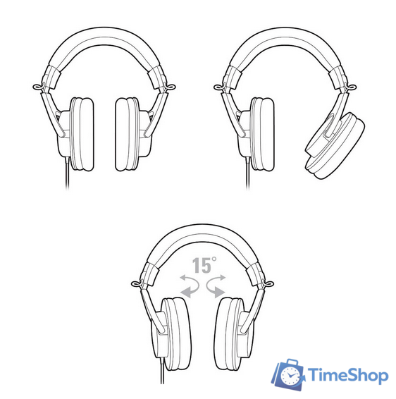 Наушники Audio-Technica ATH-M20x (черный) - Изображение №8 — Интернет-магазин Time-Shop