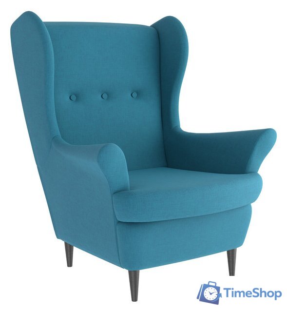Интерьерное кресло Mio Tesoro Тойво (twist 12 petrol turquoise) - Изображение №1 — Интернет-магазин Time-Shop