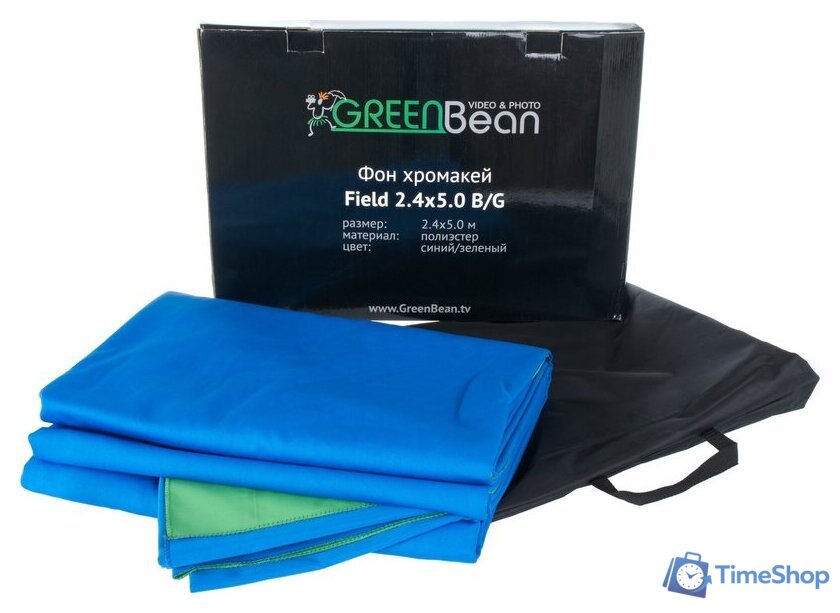 Фон для съемки GreenBean хромакей Field 2.4 х 5.0 B/G - Изображение №3 — Интернет-магазин Time-Shop