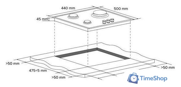 Варочная панель Libhof GS-453 (серебристый) - Изображение №7 — Интернет-магазин Time-Shop