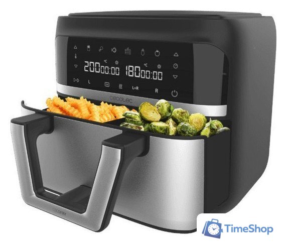 Аэрогриль (аэрофритюрница) Cecotec Cecofry Dual 9000 - Изображение №2 — Интернет-магазин Time-Shop