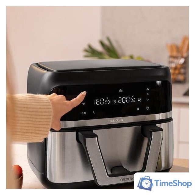 Аэрогриль (аэрофритюрница) Cecotec Cecofry Dual 9000 - Изображение №5 — Интернет-магазин Time-Shop