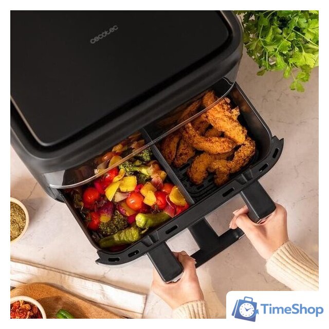 Аэрогриль (аэрофритюрница) Cecotec Cecofry Dual 9000 - Изображение №9 — Интернет-магазин Time-Shop