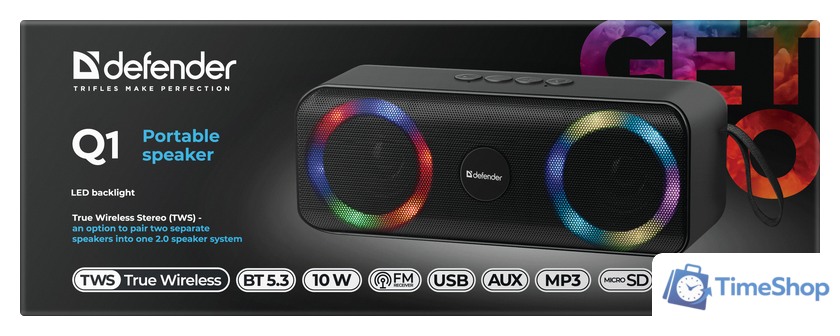 Беспроводная колонка Defender Q1 - Изображение №6 — Интернет-магазин Time-Shop