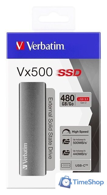 Внешний накопитель Verbatim Vx500 1TB 47444 - Изображение №4 — Интернет-магазин Time-Shop