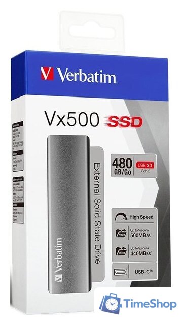Внешний накопитель Verbatim Vx500 1TB 47444 - Изображение №3 — Интернет-магазин Time-Shop