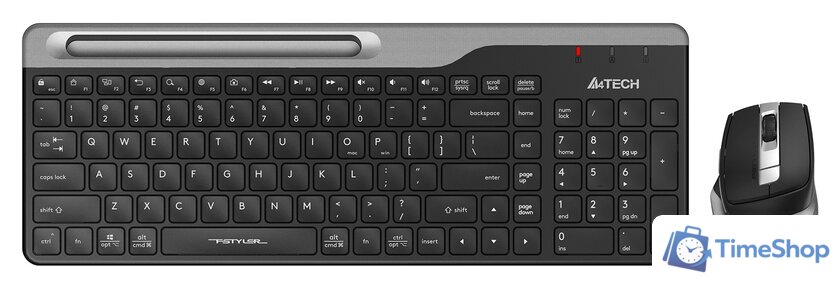 Офисный набор A4Tech Fstyler FB2535C (темно-серый) - Изображение №1 — Интернет-магазин Time-Shop