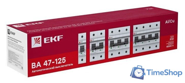 Выключатель автоматический EKF PROxima ВА 47-125 3Р 125А (С) mcb47125-3-125C - Изображение №3 — Интернет-магазин Time-Shop