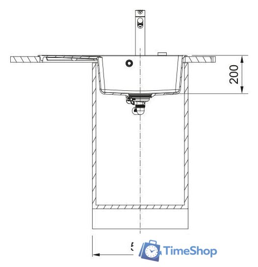 Кухонная мойка Franke Centro CNG 611-78 TL 114.0740.848 (оникс) - Изображение №4 — Интернет-магазин Time-Shop