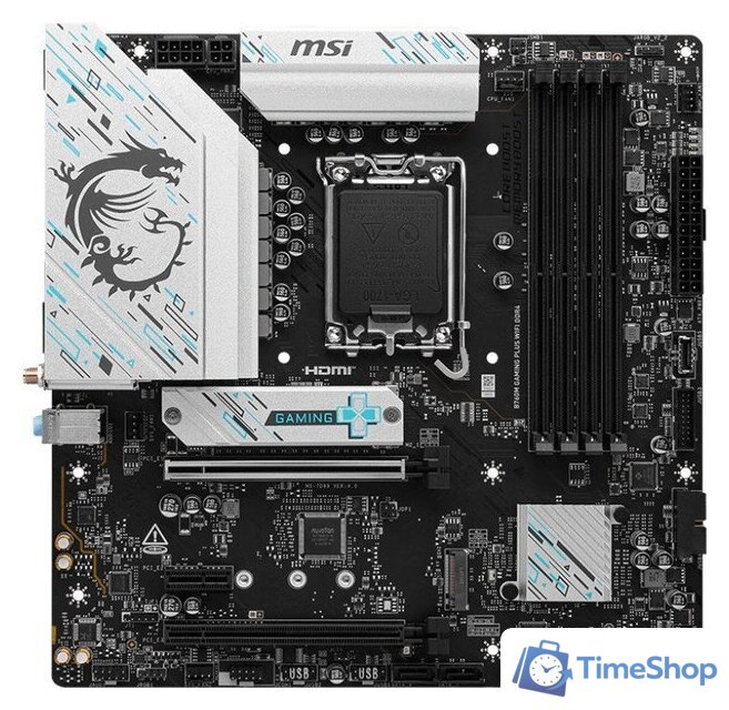 Материнская плата MSI B760M Gaming Plus WiFi DDR4 - Изображение №1 — Интернет-магазин Time-Shop