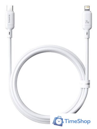 Кабель Baseus Silky Series Fast Charging Cable USB Type-C - Lightning (1 м, белый) - Изображение №1 — Интернет-магазин Time-Shop