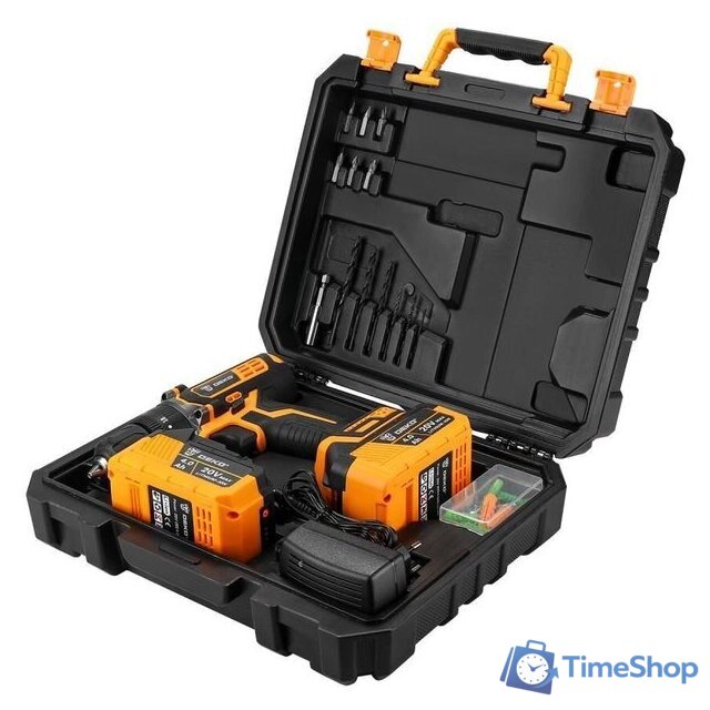 Ударная дрель-шуруповерт Deko DKCD20 Impact 063-4420 (с 2-мя АКБ, кейс) - Изображение №5 — Интернет-магазин Time-Shop