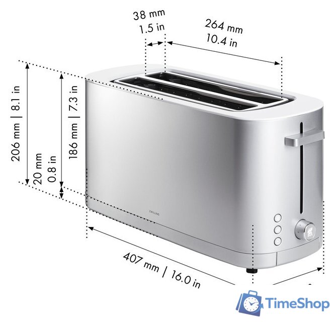 Тостер Zwilling Enfinigy 53009-000-0 - Изображение №4 — Интернет-магазин Time-Shop