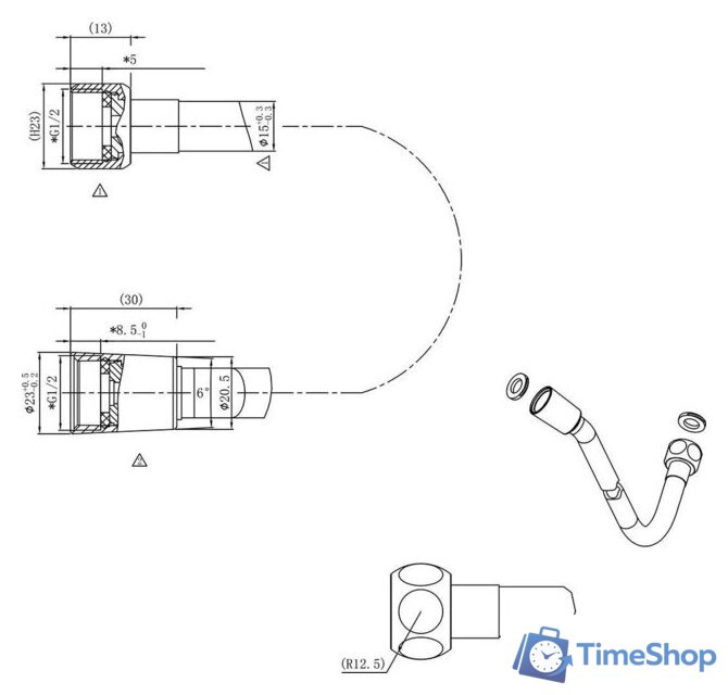 Душевая система  Vincea Inspire VSFW-3I21MT2CH - Изображение №20 — Интернет-магазин Time-Shop