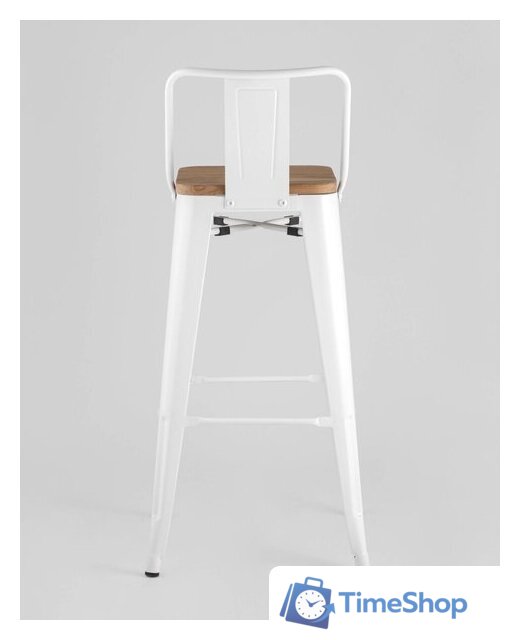Стул Stool Group Tolix Wood со спинкой YD-H675E-W LG-02 (белый глянцевый/светлое дерево) - Изображение №5 — Интернет-магазин Time-Shop