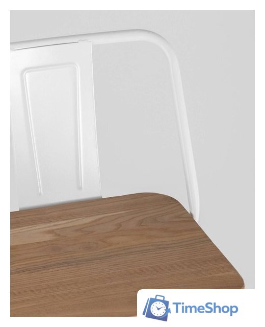 Стул Stool Group Tolix Wood со спинкой YD-H675E-W LG-02 (белый глянцевый/светлое дерево) - Изображение №9 — Интернет-магазин Time-Shop
