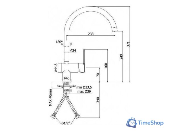 Смеситель Paffoni Ringo RIN180NO - Изображение №2 — Интернет-магазин Time-Shop