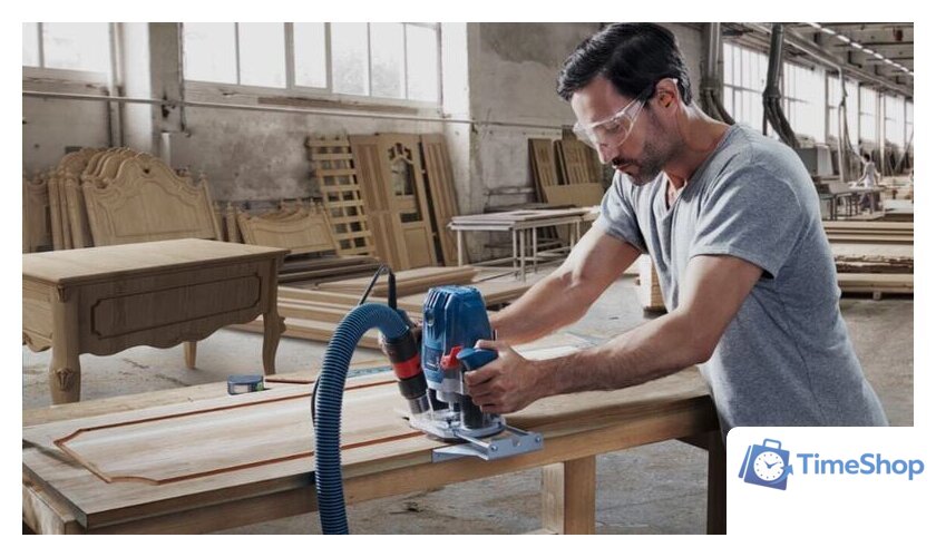 Вертикальный фрезер Bosch GOF 130 Professional 06016B7000 - Изображение №4 — Интернет-магазин Time-Shop