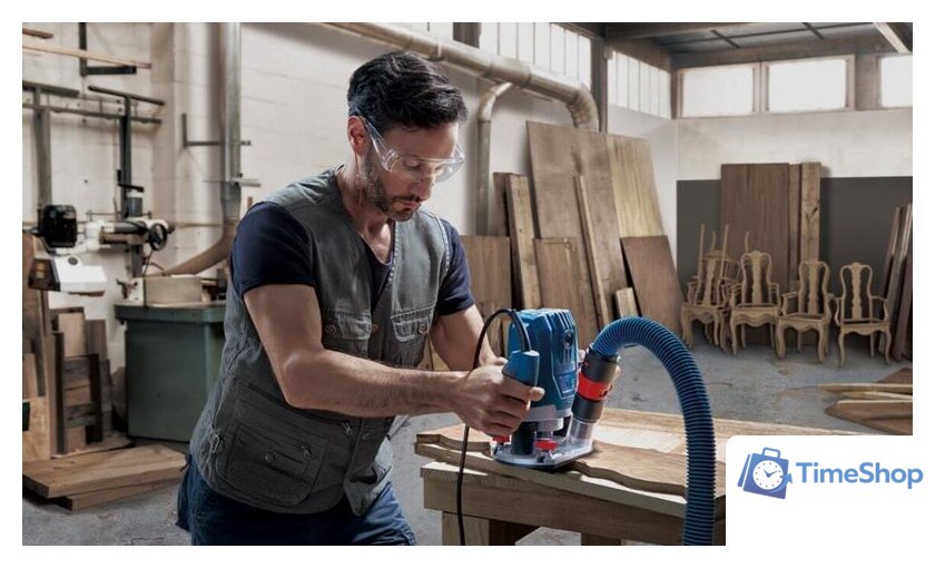 Вертикальный фрезер Bosch GOF 130 Professional 06016B7000 - Изображение №5 — Интернет-магазин Time-Shop