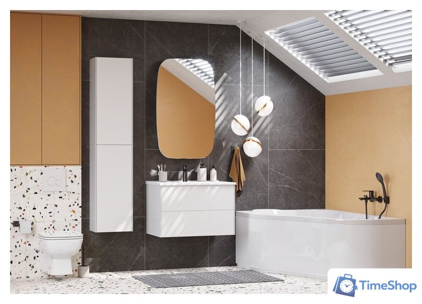  Акватон Шкаф-полупенал для ванной Сохо 1A258403AJ010 - Изображение №5 — Интернет-магазин Time-Shop