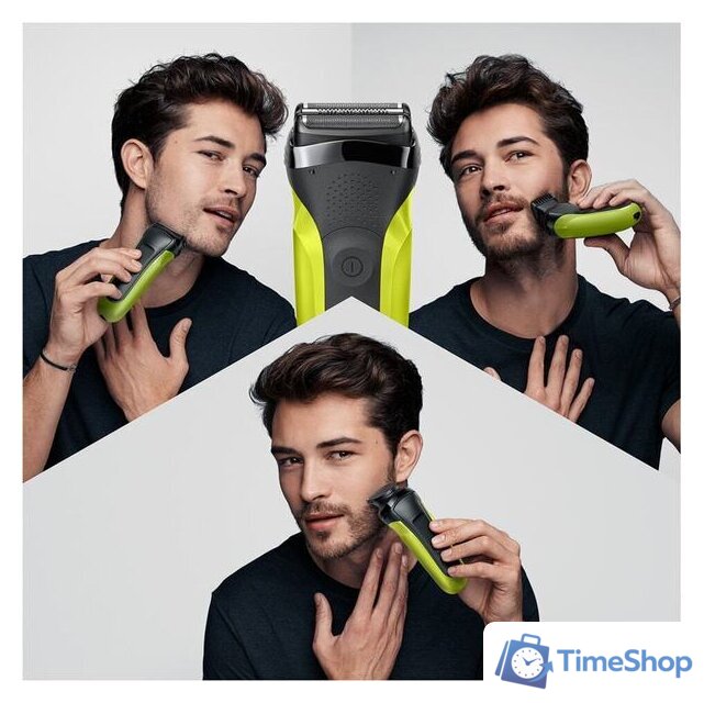 Электробритва Braun Series 3 Shave&Style 300BT (зеленый) - Изображение №6 — Интернет-магазин Time-Shop