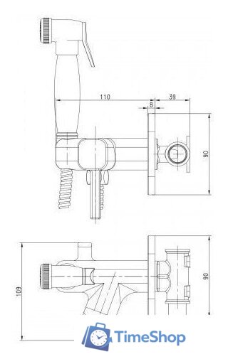 Гигиенический душ Lemark Solo LM7165G - Изображение №2 — Интернет-магазин Time-Shop